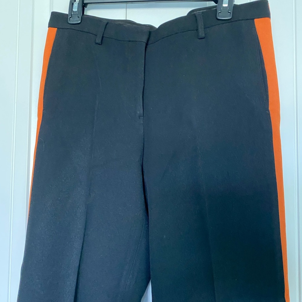 Made in Italy Black with Orange Stripe Tux Trouser